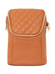 Cubbii Grab and Go Bag - Tan Camel Brown