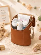 Cubbii Grab and Go Bag - Tan Camel Brown