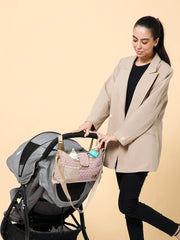 Truva Stroller Caddy - Blush Pink