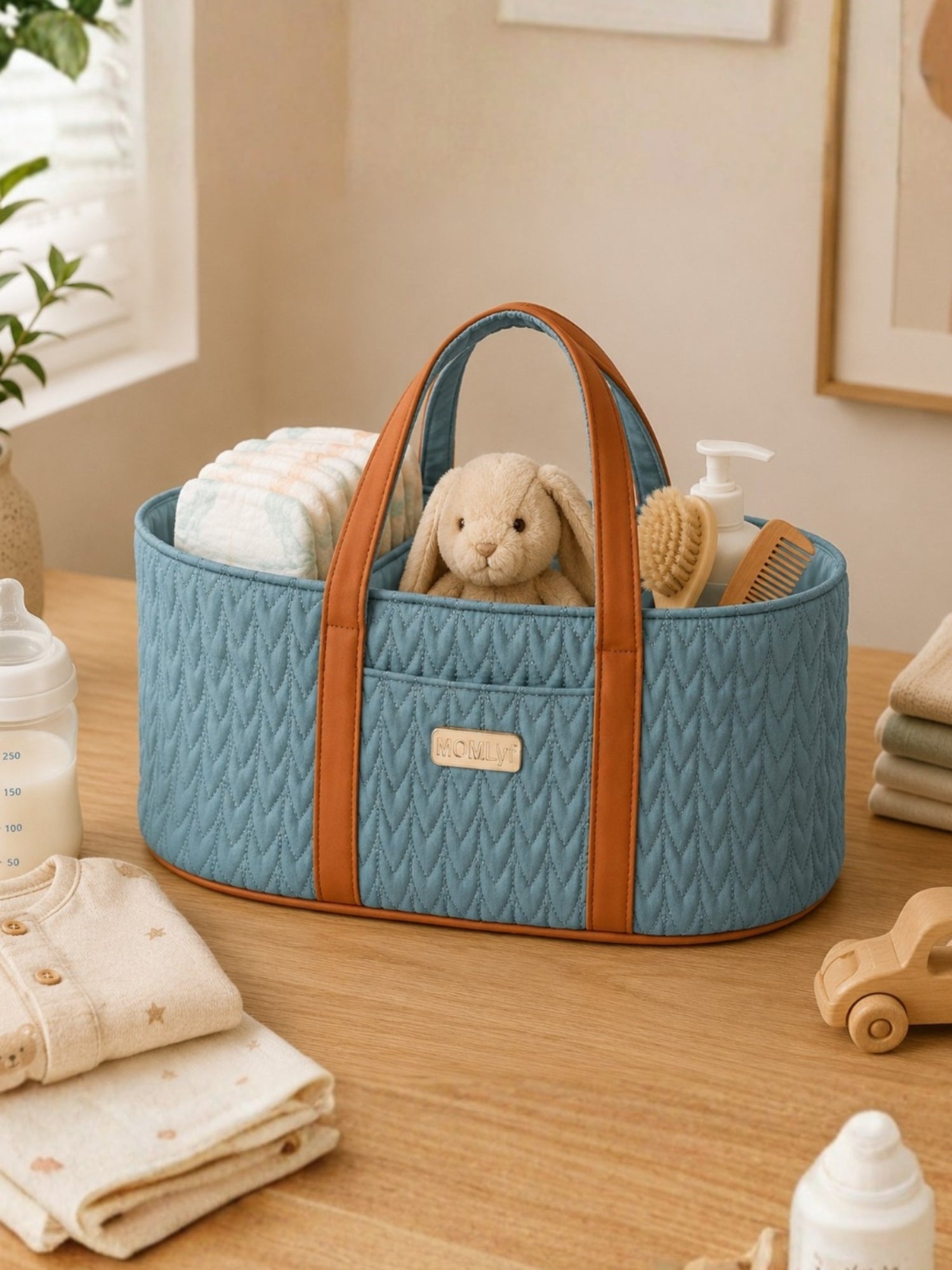 Nesté Diaper Caddy - Teal Green