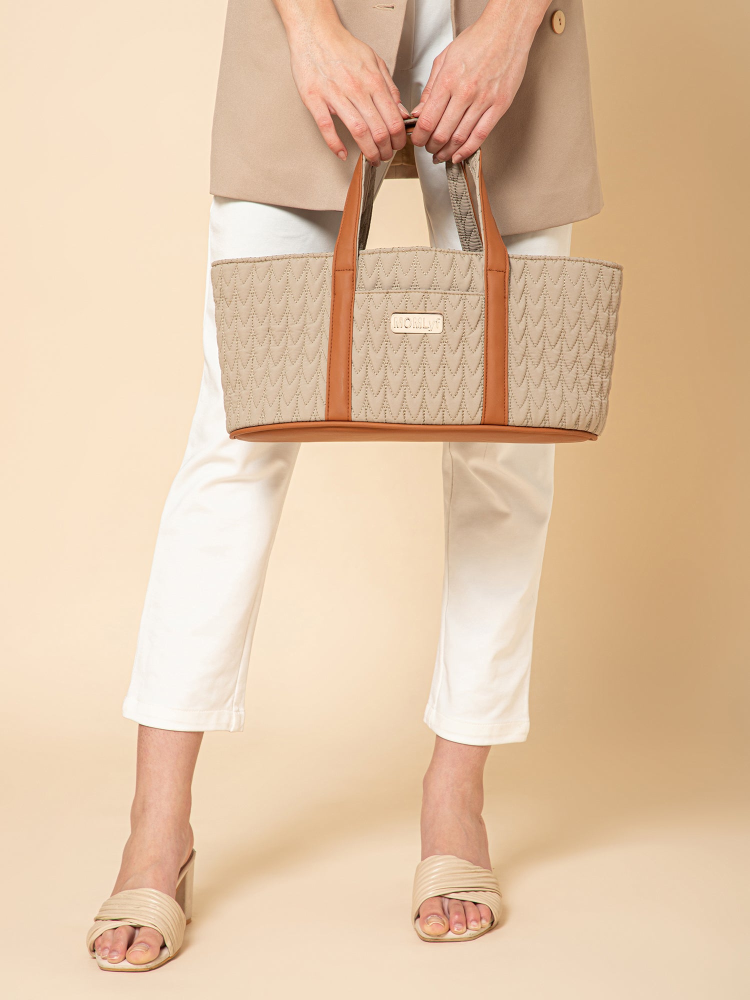 Nesté Diaper Caddy - Warm Beige