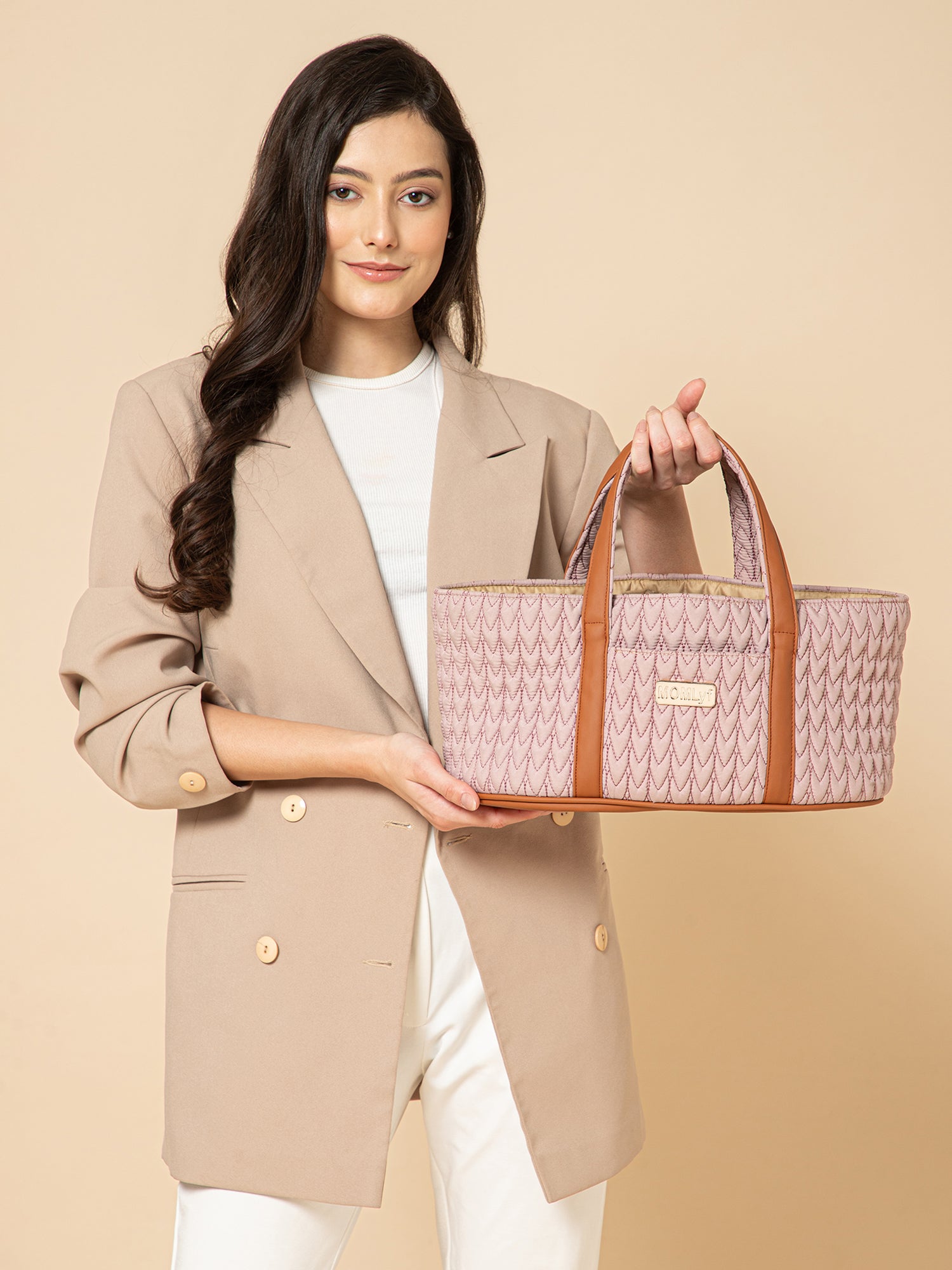 Nesté Diaper Caddy - Dusty Pink
