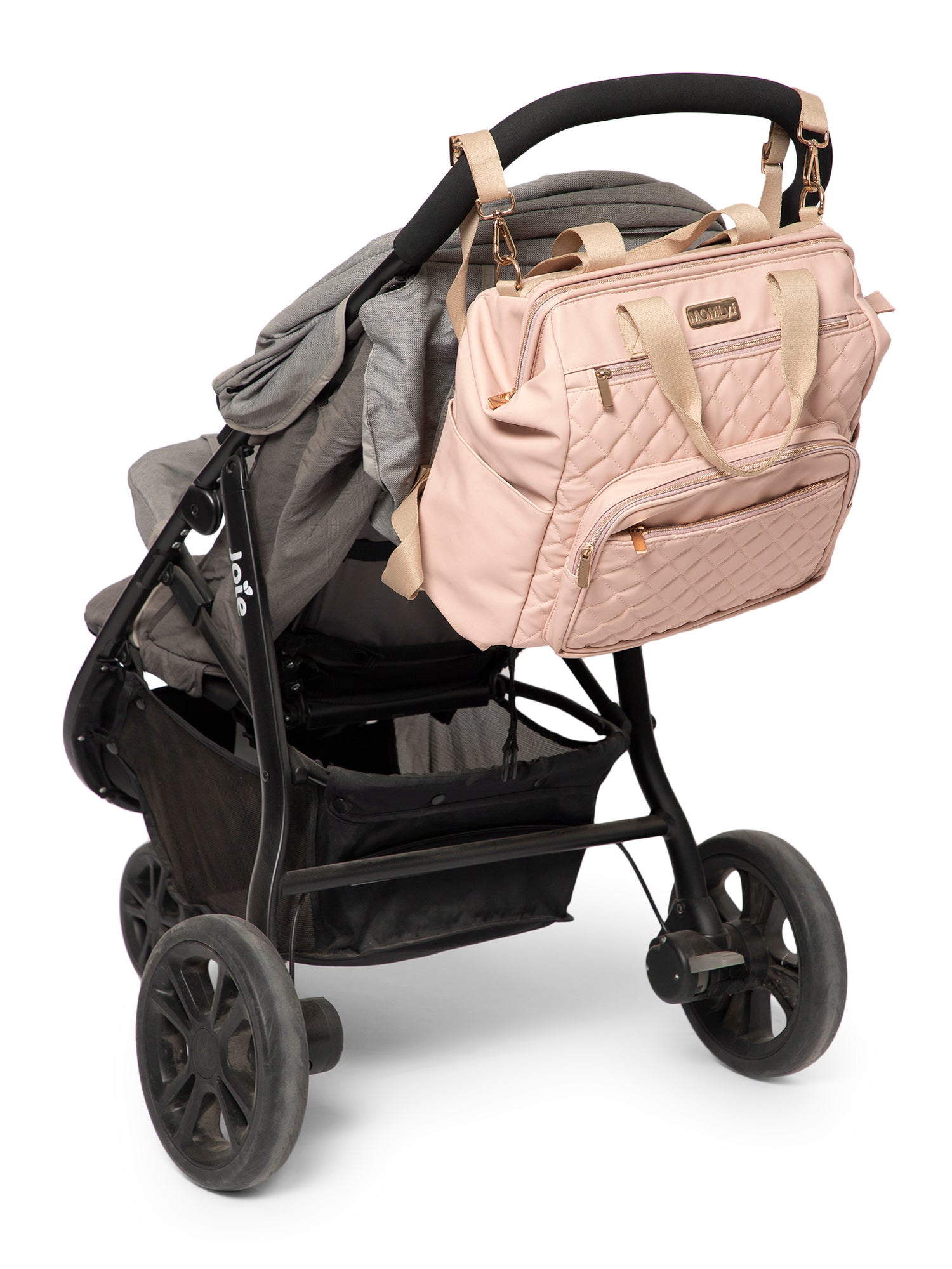 Lumii Diaper Bag - Pastel Pink