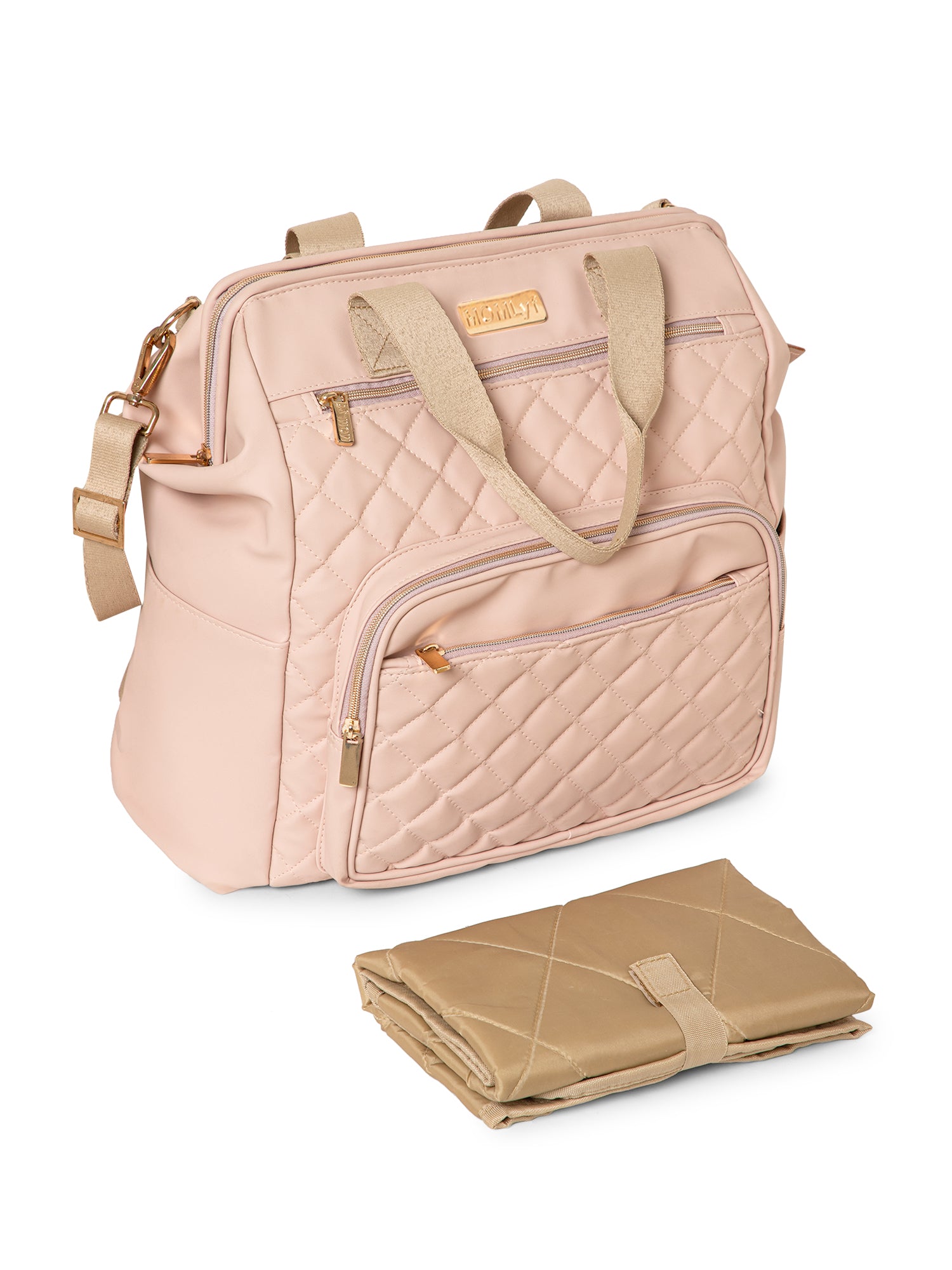 Lumii Diaper Bag - Pastel Pink