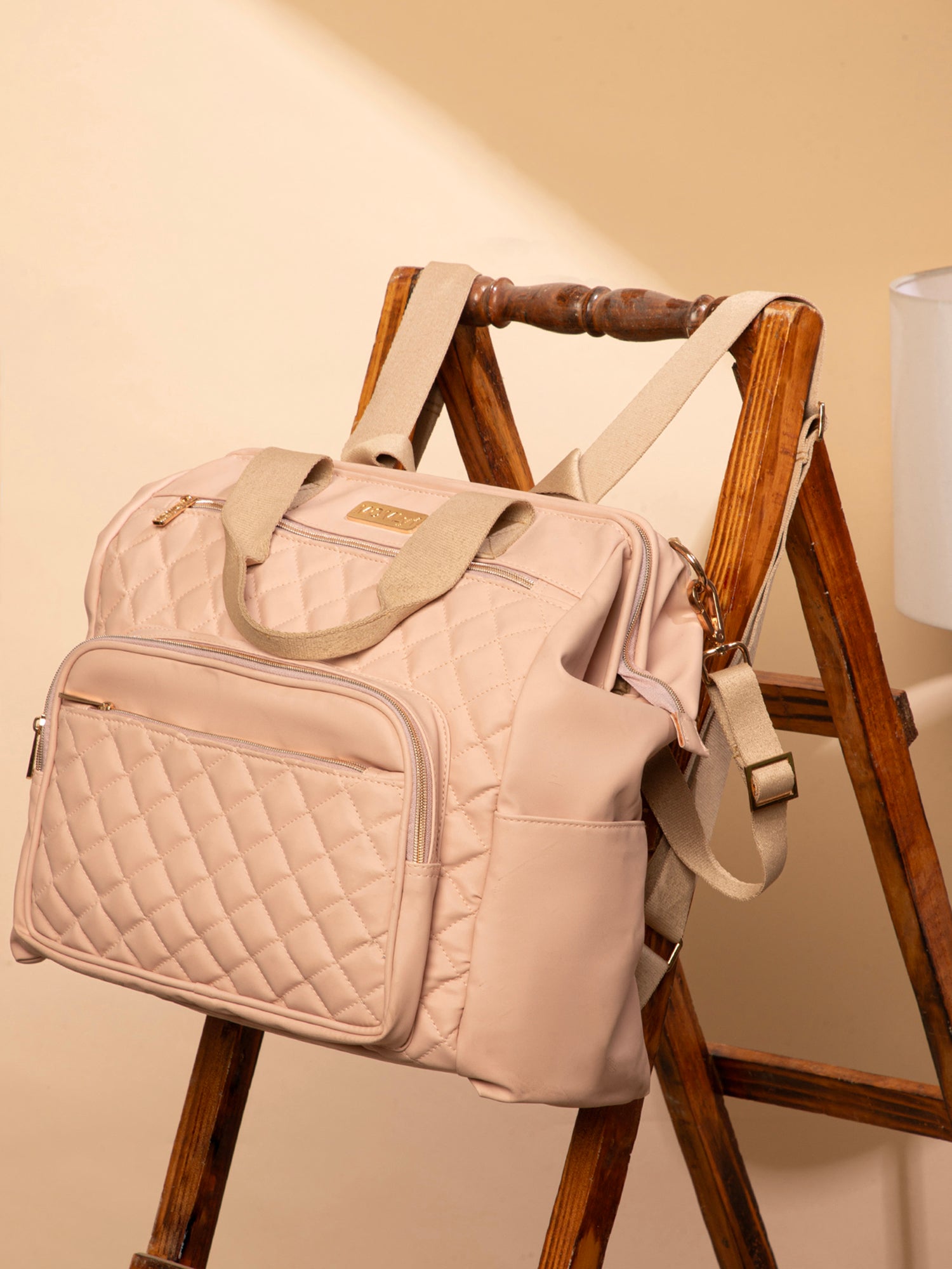 Lumii Diaper Bag - Pastel Pink