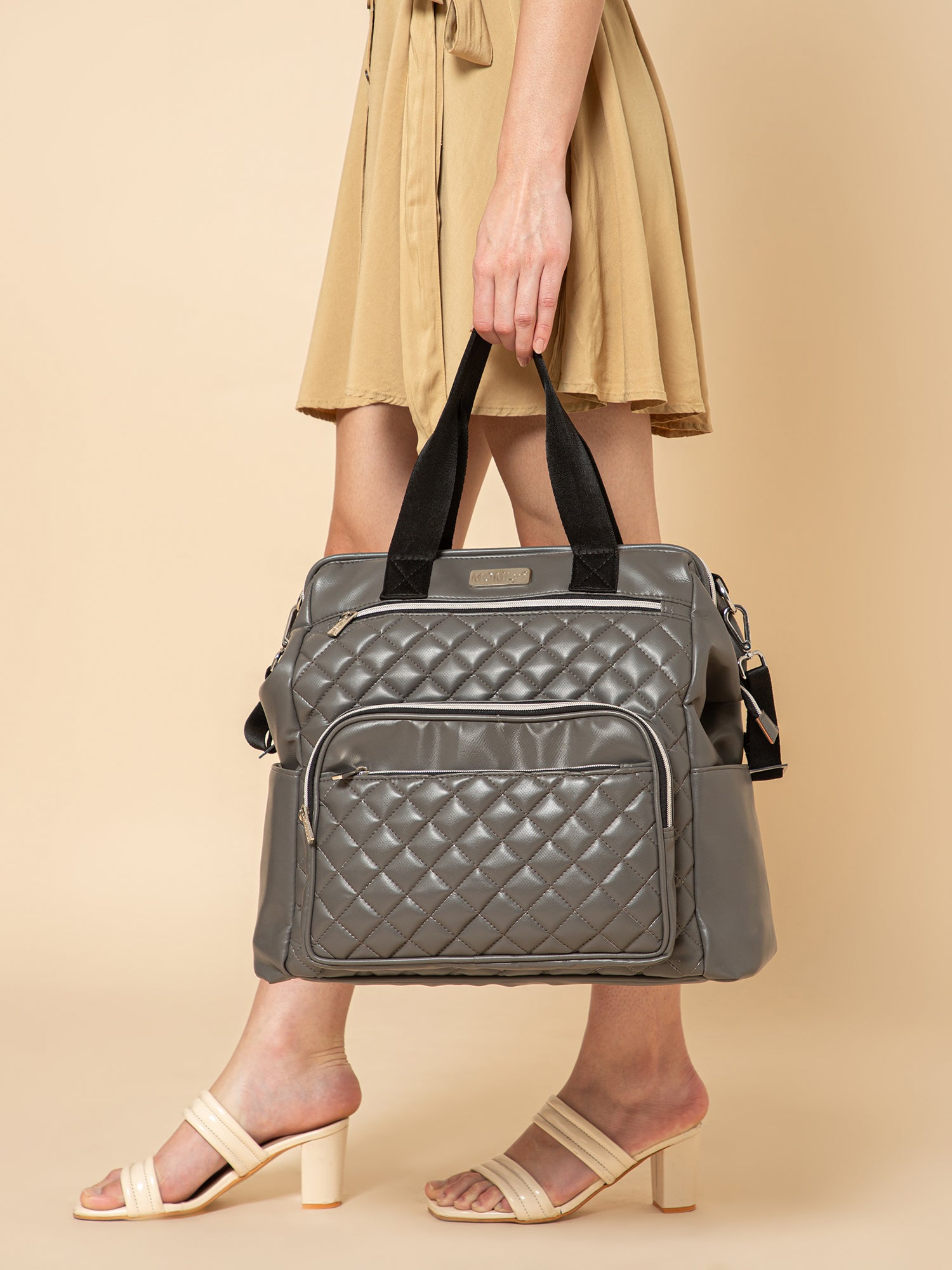 Lumii Diaper Bag - Iron Grey