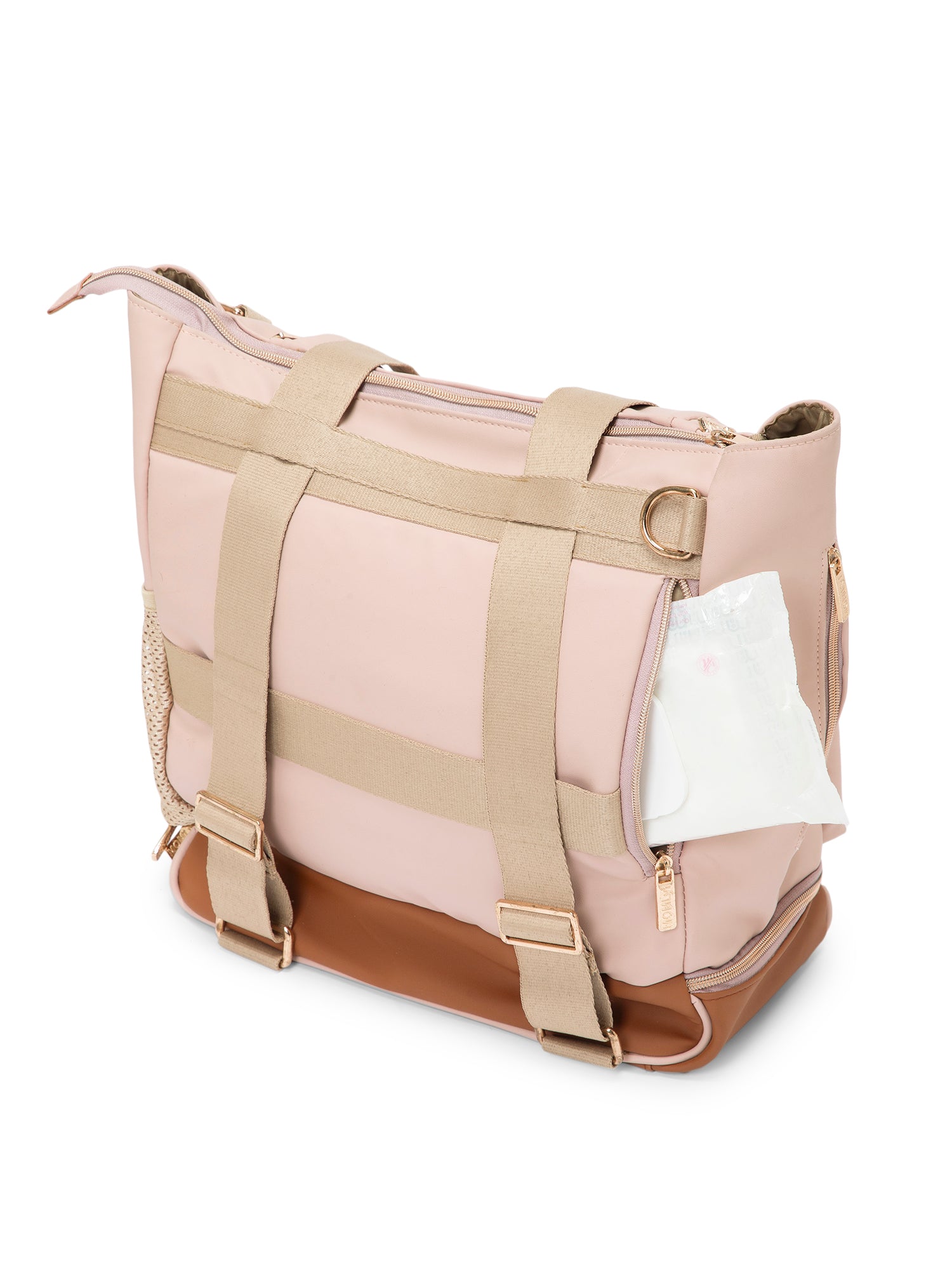 Mavvi Diaper Bag - Dusty Pink