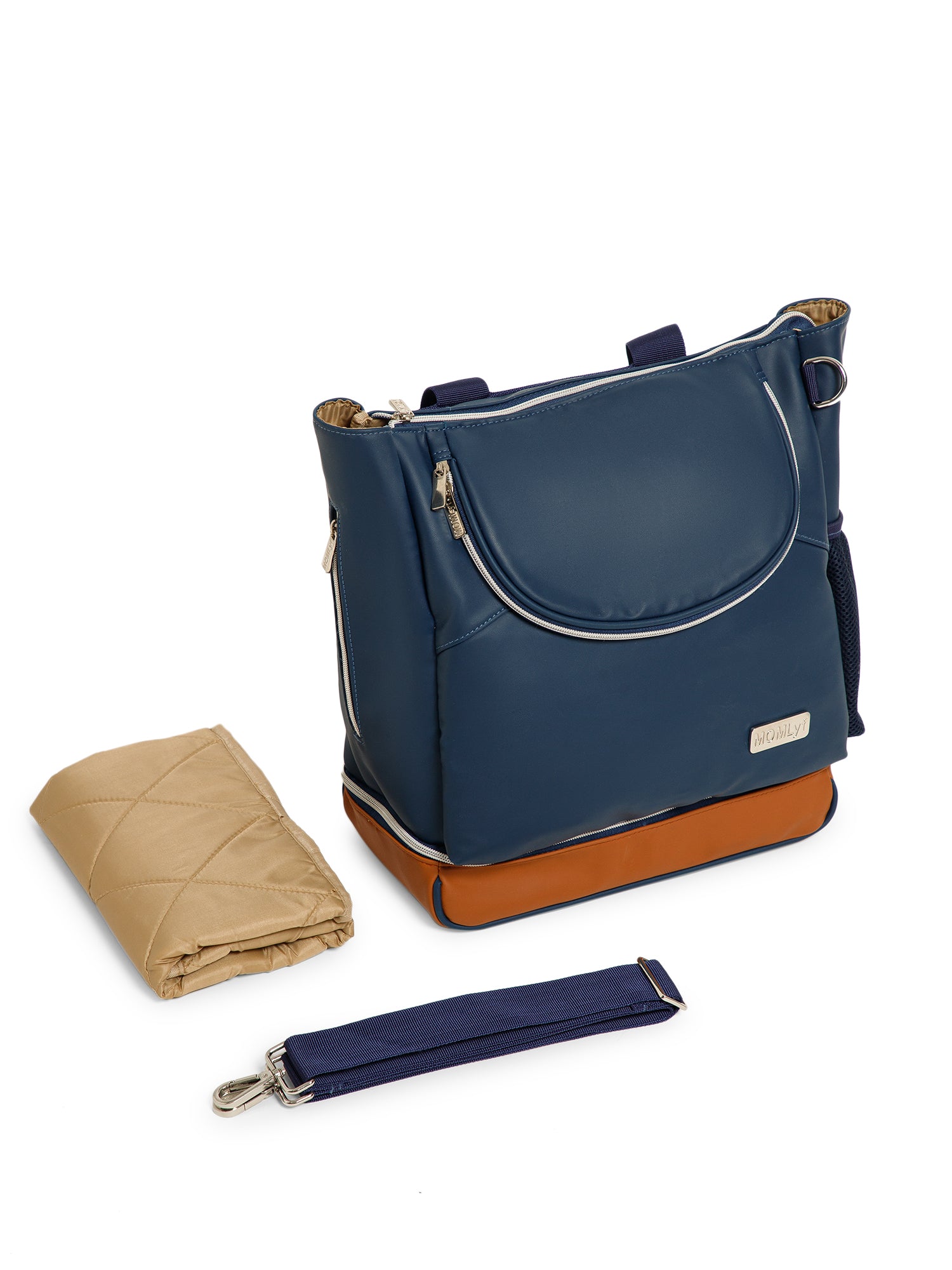 Mavvi Diaper Bag - Navy Blue