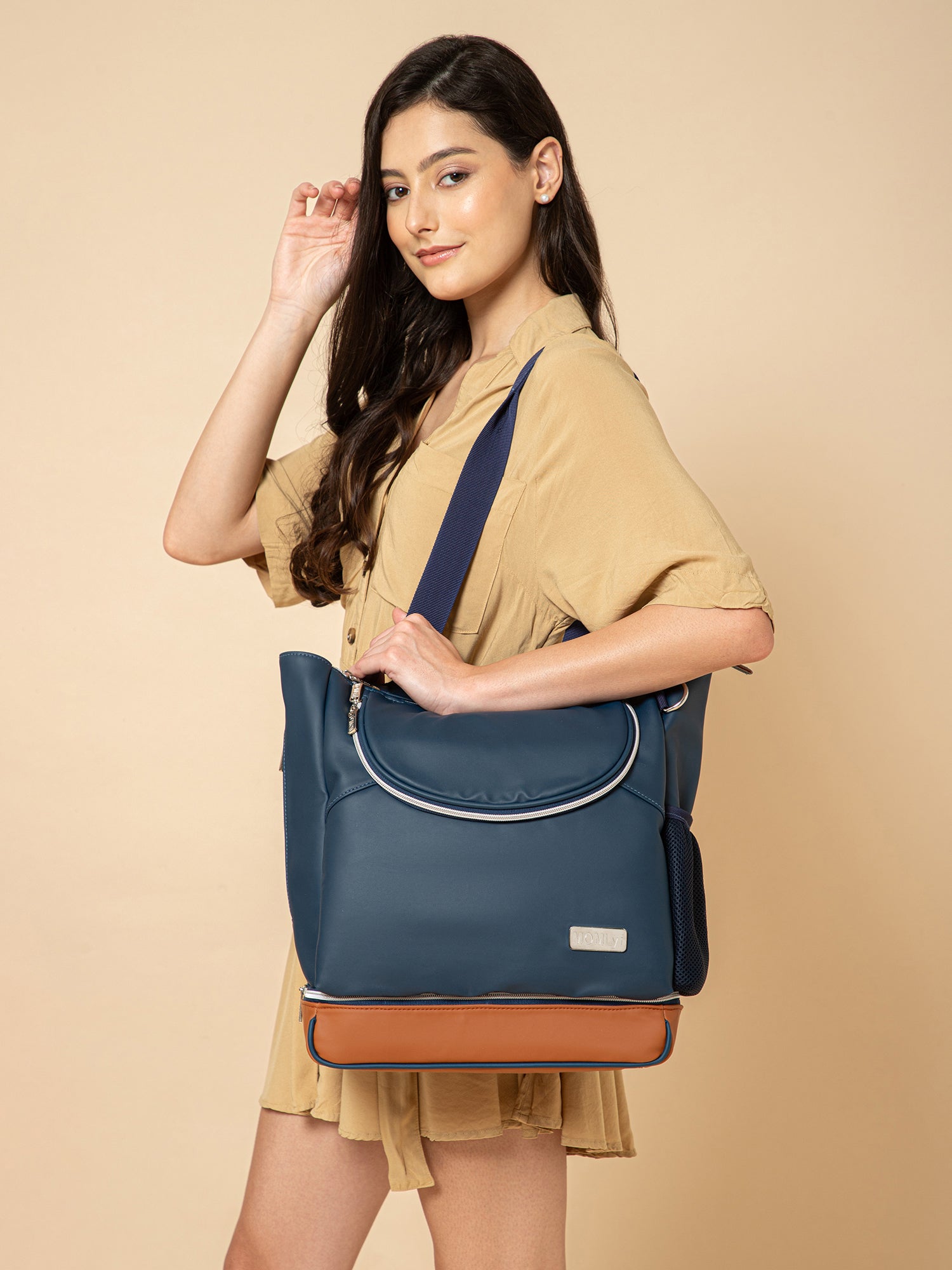 Mavvi Diaper Bag - Navy Blue