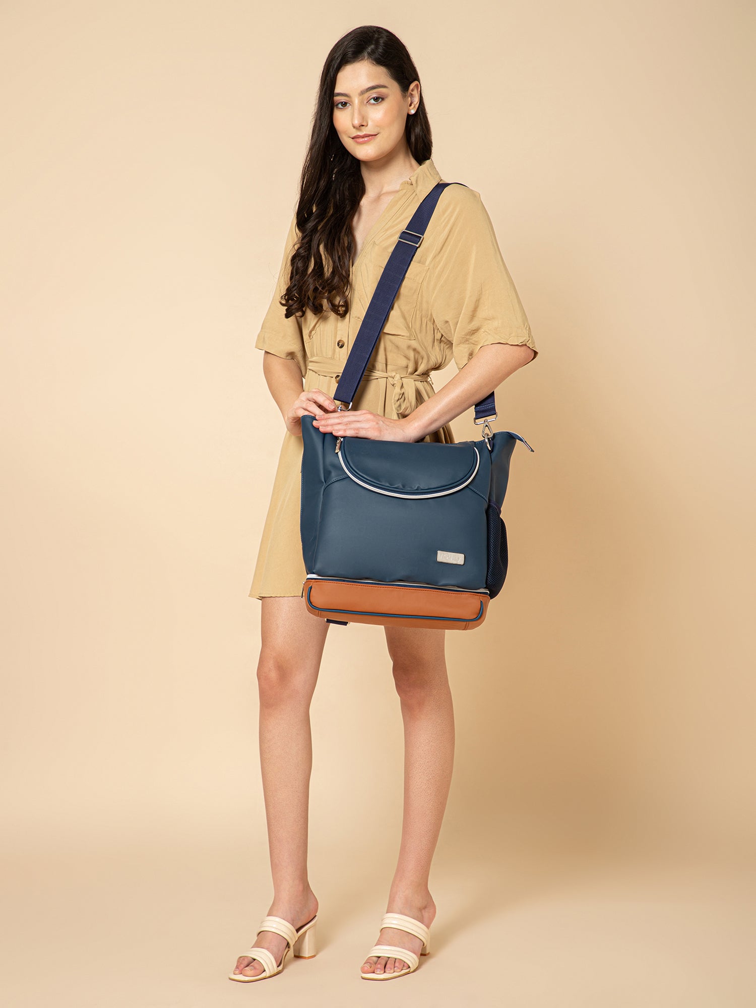 Mavvi Diaper Bag - Navy Blue