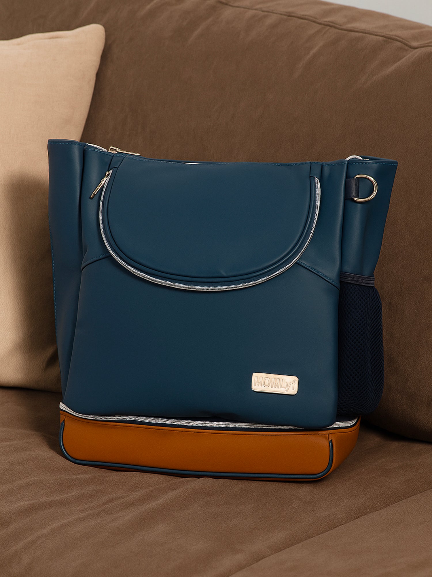 Mavvi Diaper Bag - Navy Blue