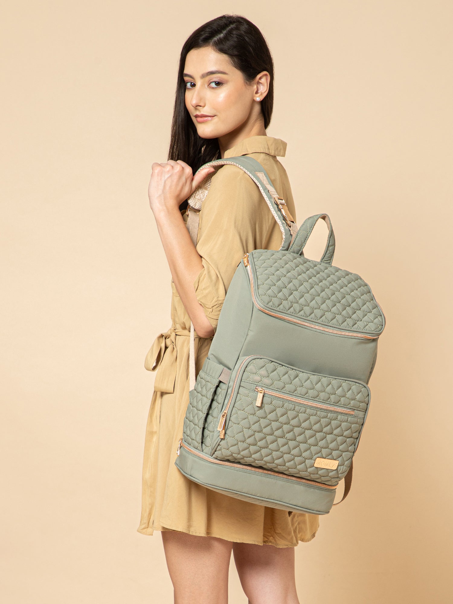 Keera Diaper Bag - Sage Green