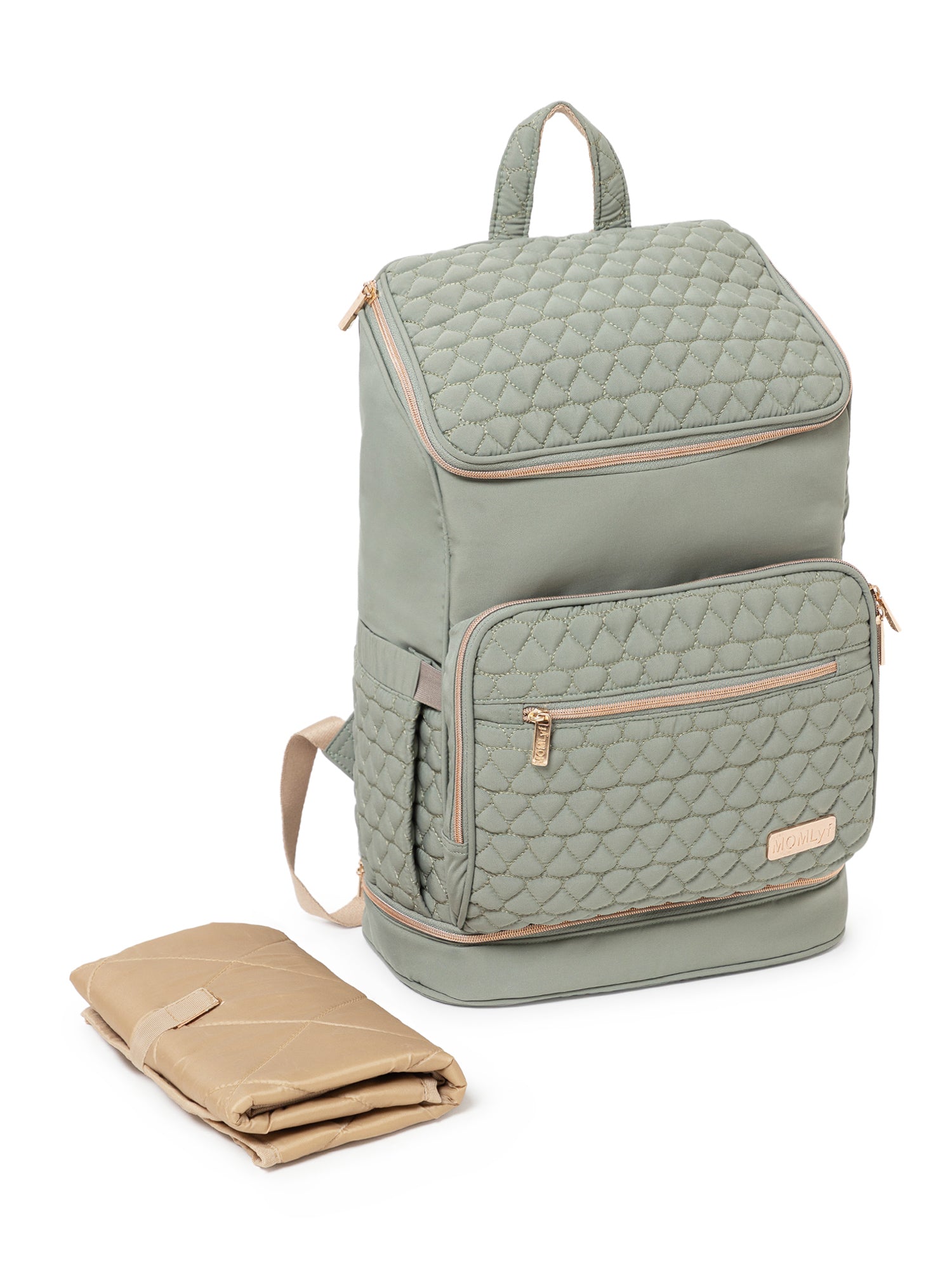 Keera Diaper Bag - Sage Green
