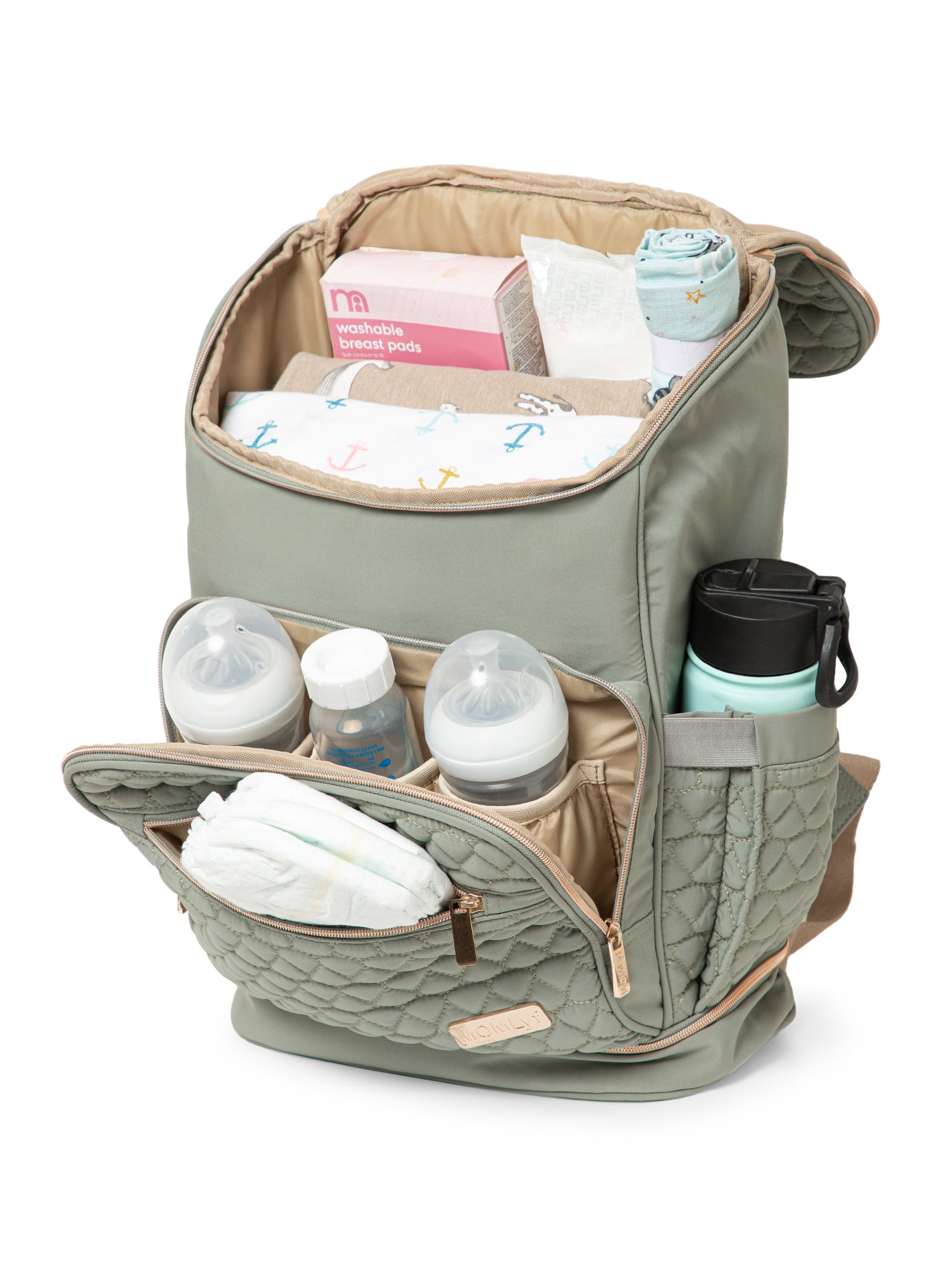 Keera Diaper Bag - Sage Green