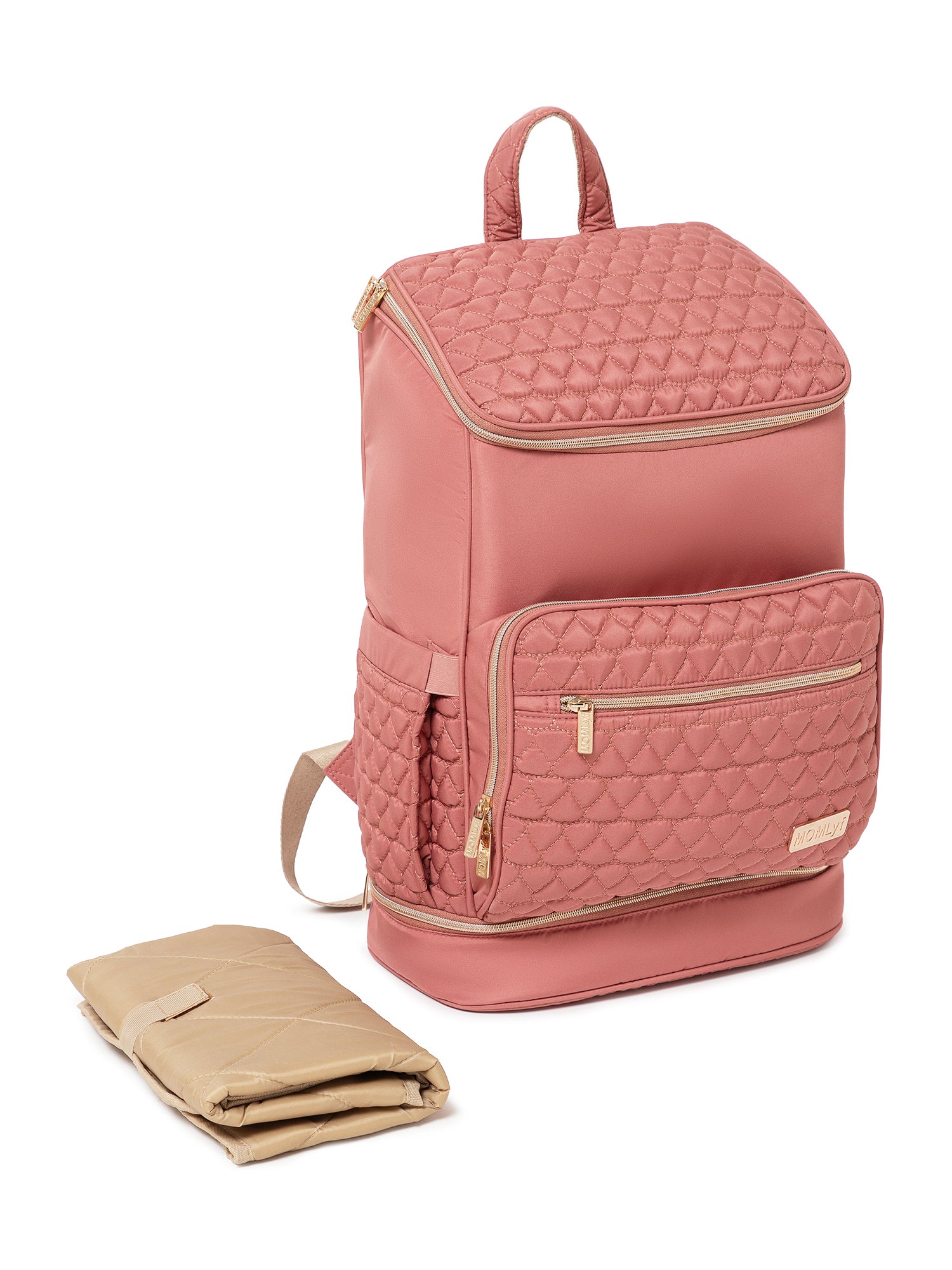 Keera Diaper Bag - Dusty Rose