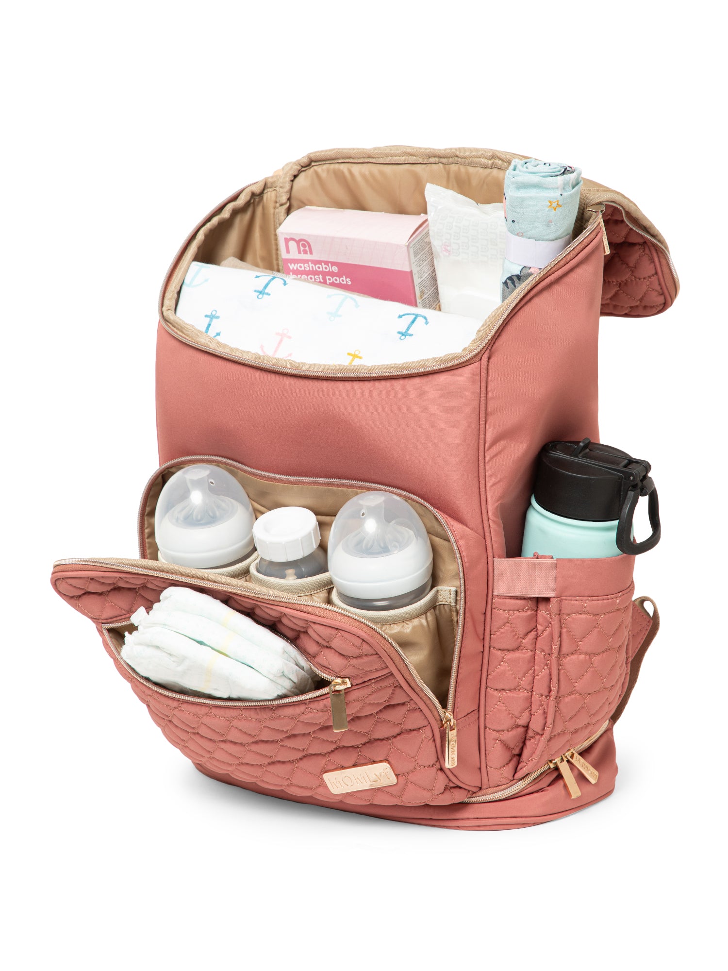 Keera Diaper Bag - Dusty Rose
