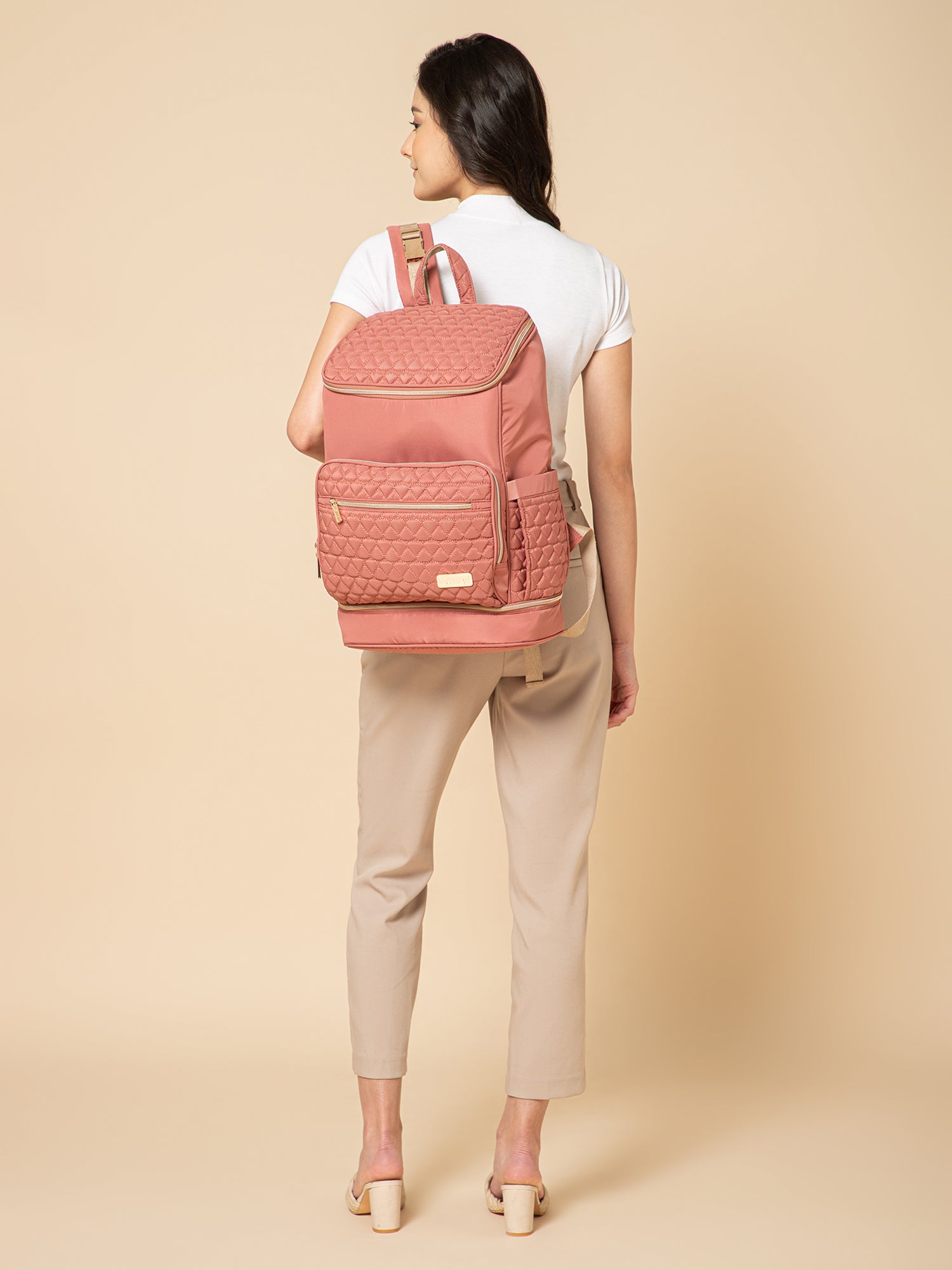 Keera Diaper Bag - Dusty Rose