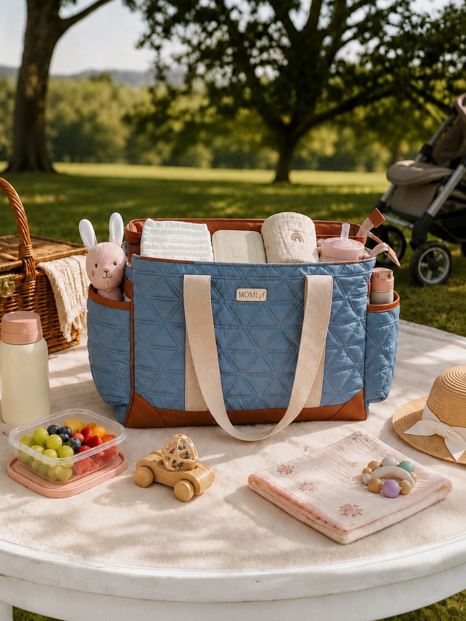 Kynah Diaper Bag - Teal Green