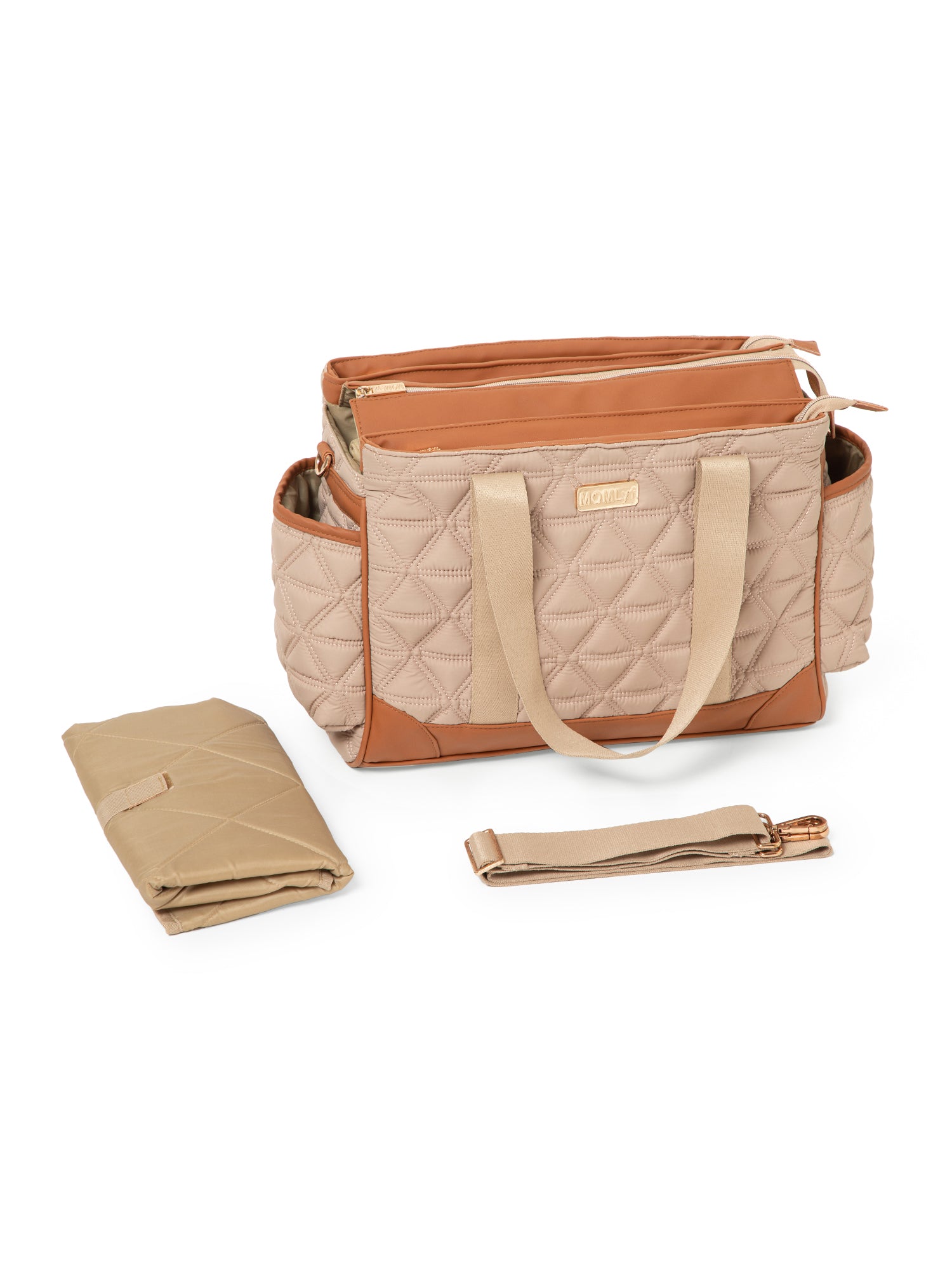 Kynah Diaper Bag - Warm Beige