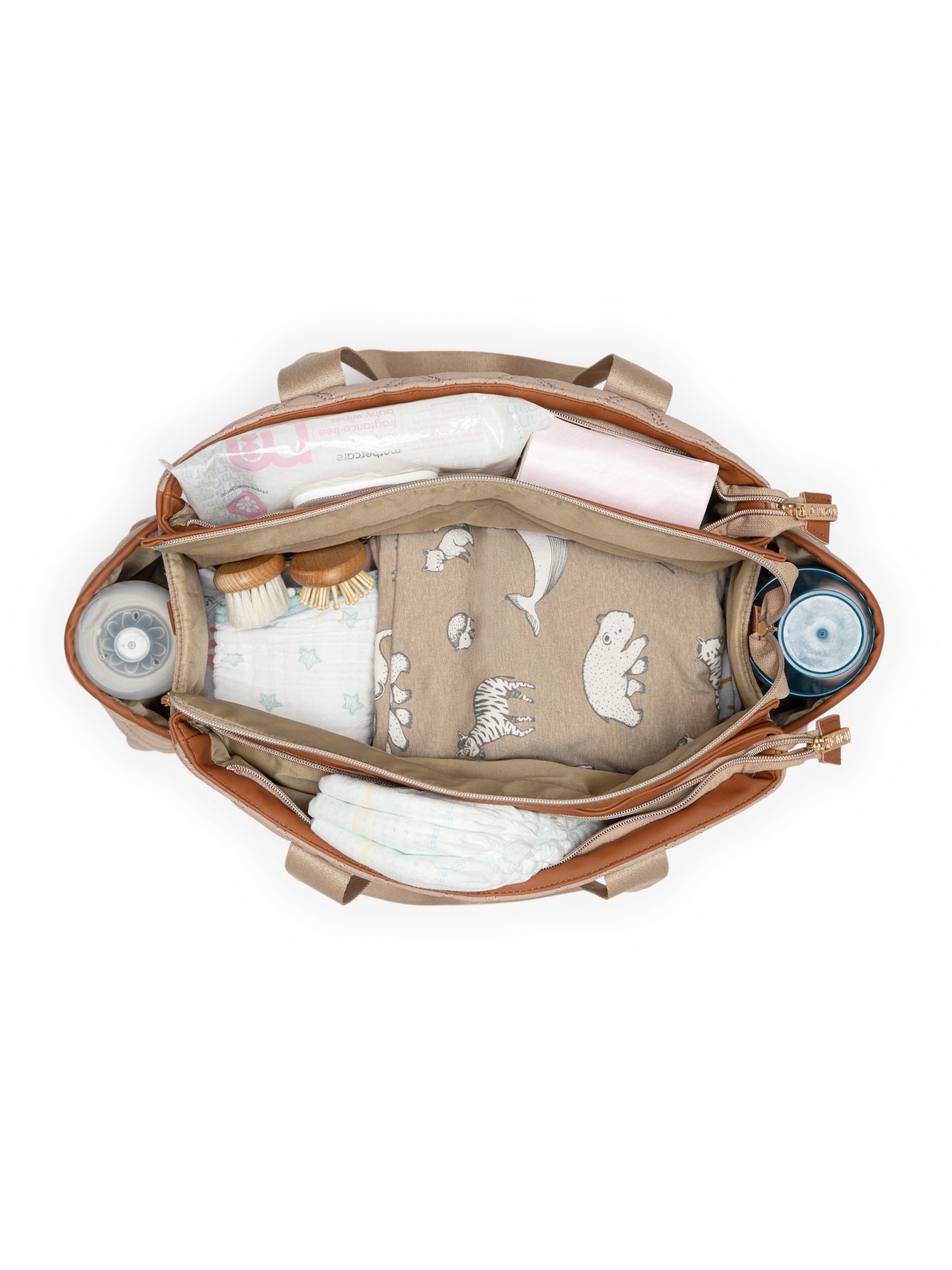 Kynah Diaper Bag - Warm Beige