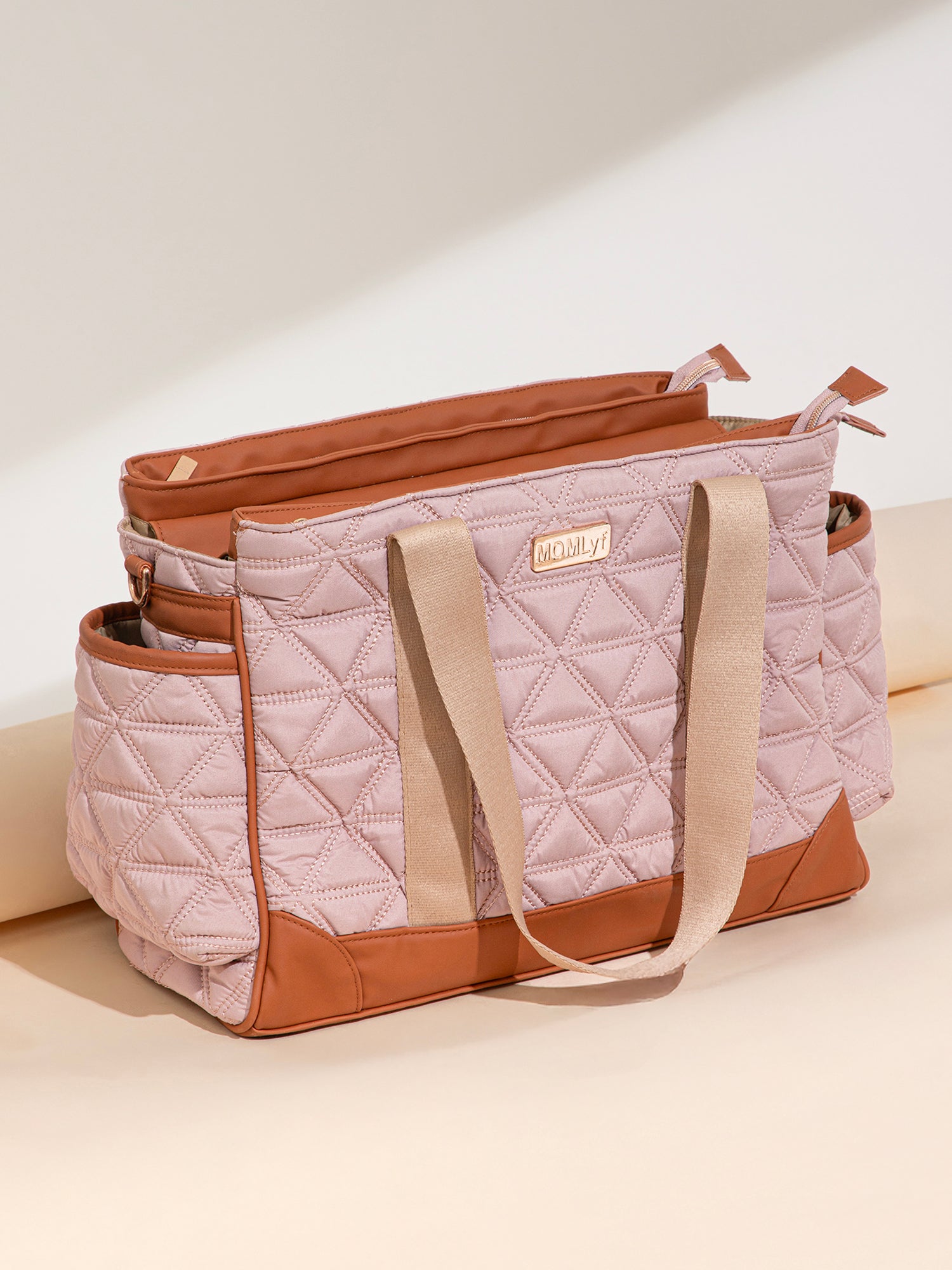 Kynah Diaper Bag - Dusty Pink