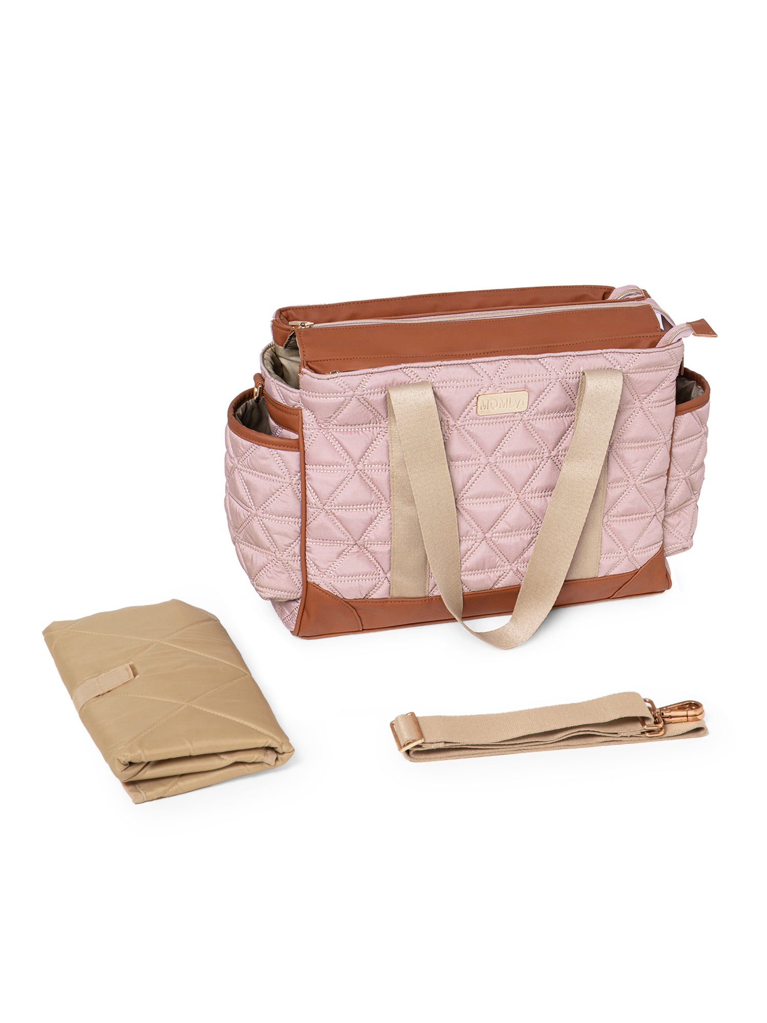 Kynah Diaper Bag - Dusty Pink