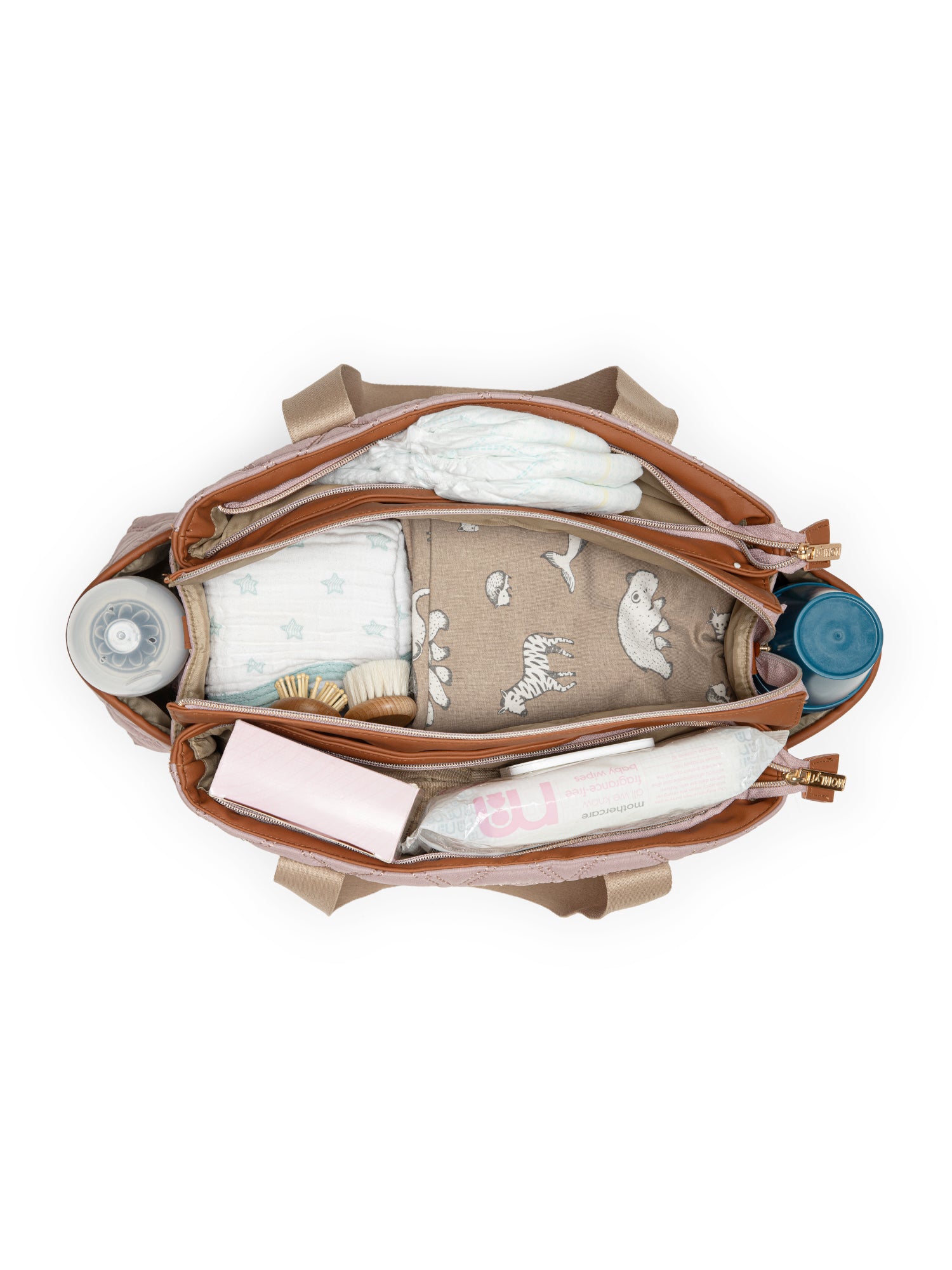 Kynah Diaper Bag - Dusty Pink