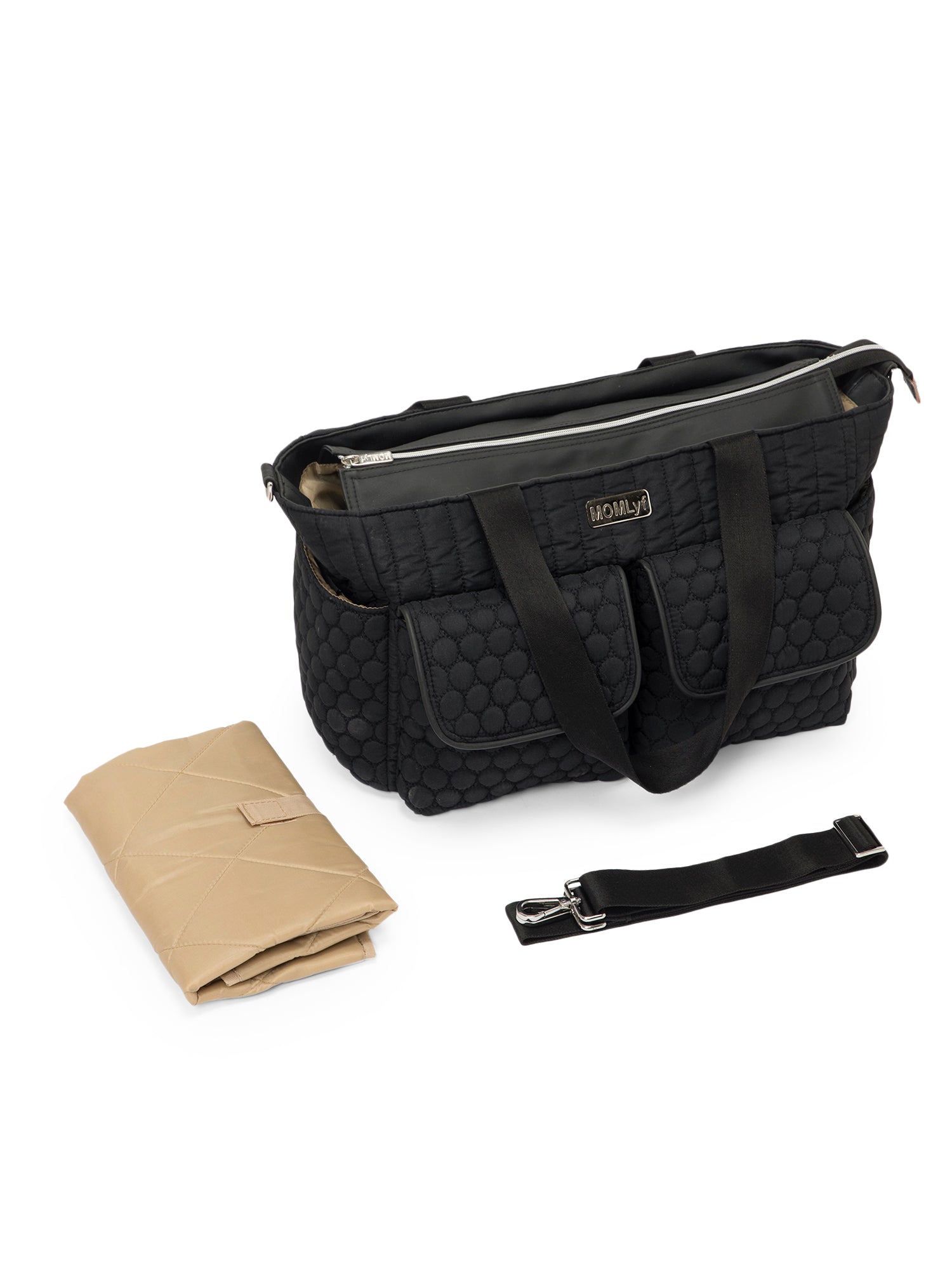 Cavya Diaper Bag - Black