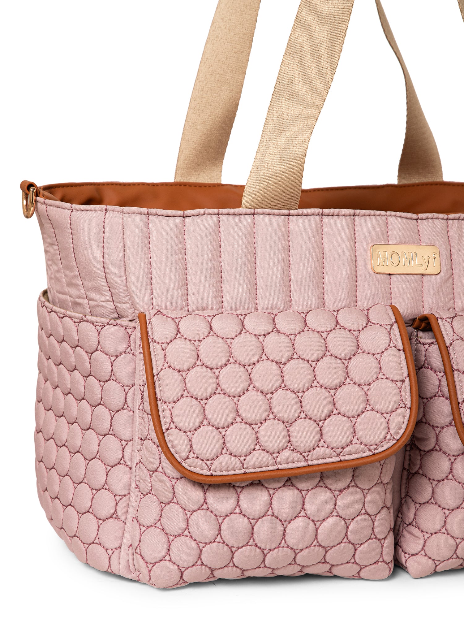 Cavya Diaper Bag - Dusty Pink