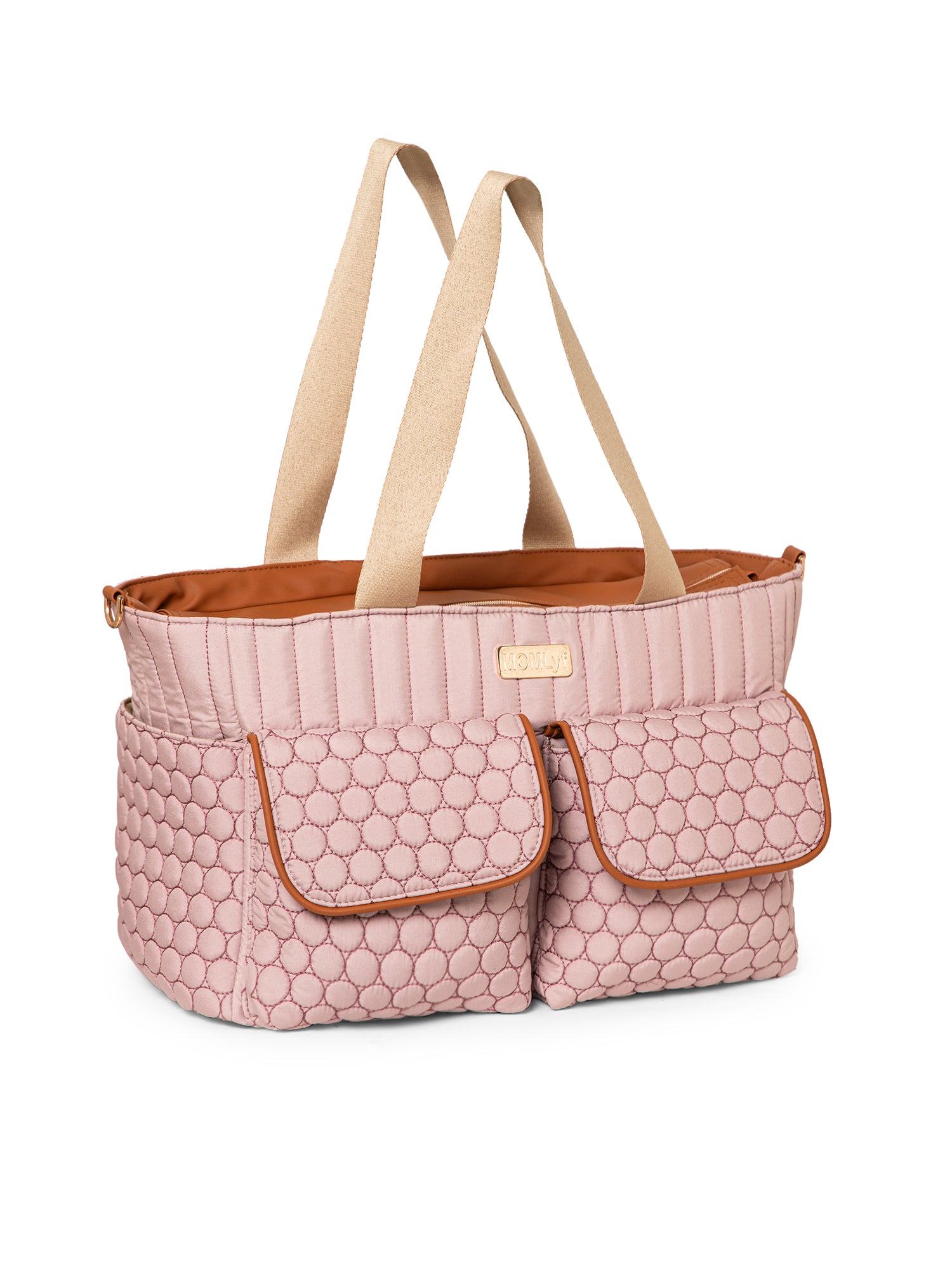 Cavya Diaper Bag - Dusty Pink