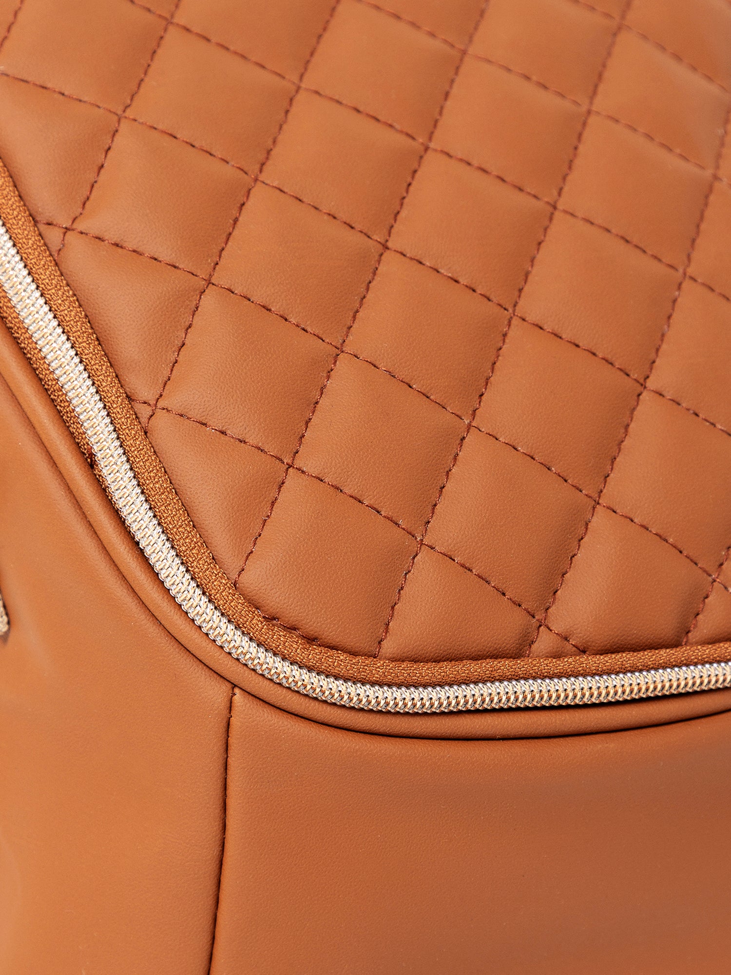 Cubbii Grab and Go Bag - Tan Camel Brown