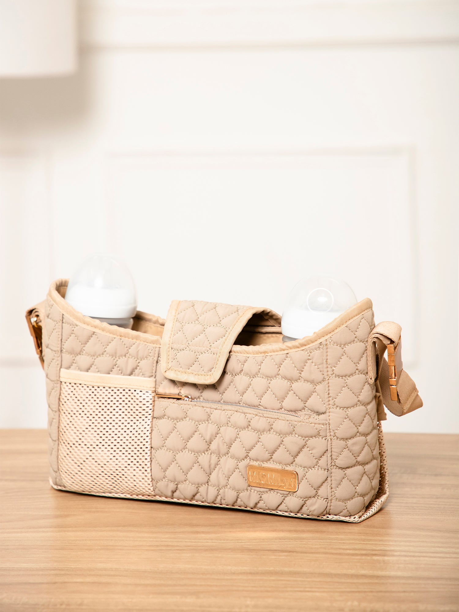 Truva Stroller Caddy - Taupe Beige