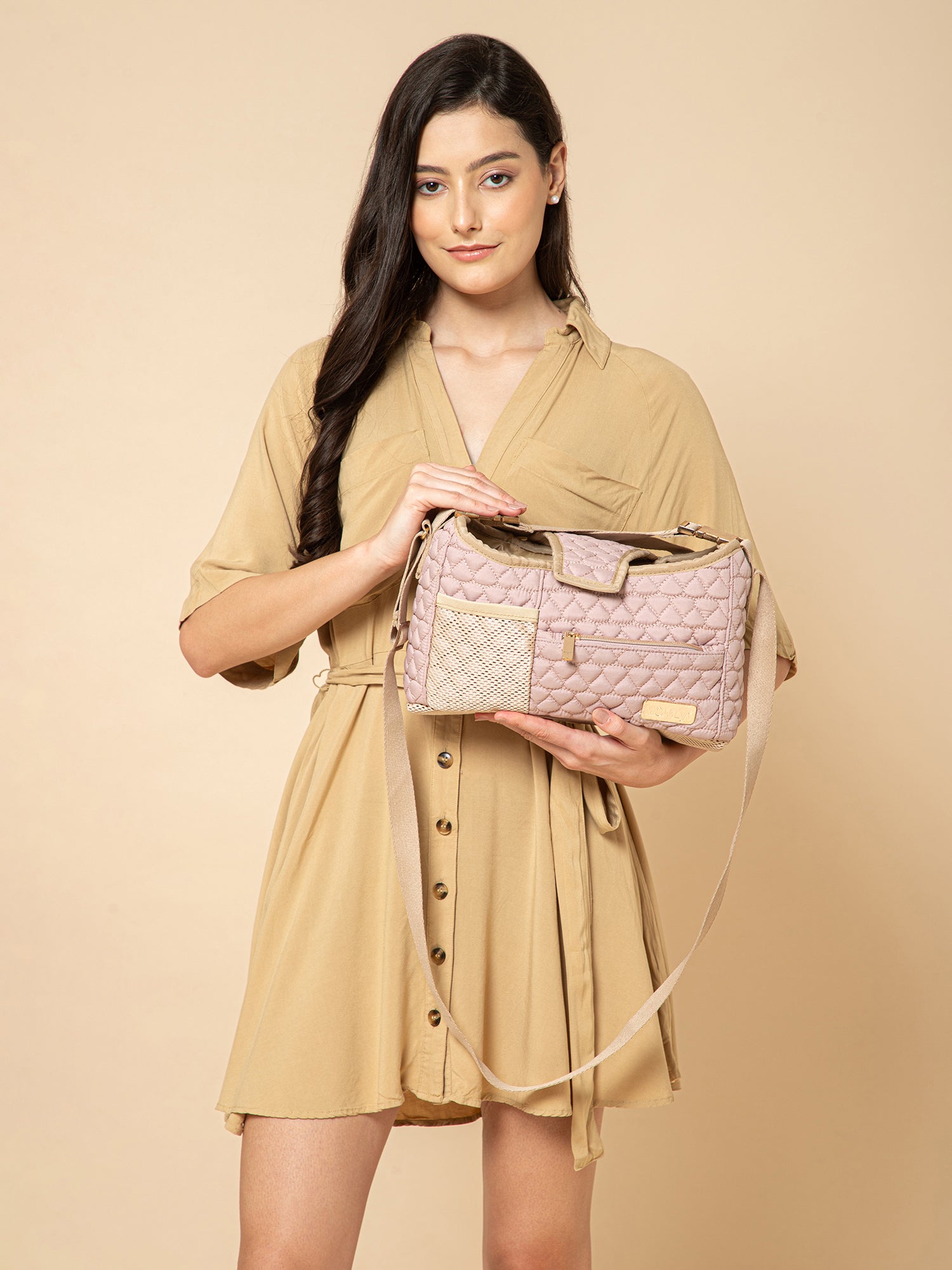 Truva Stroller Caddy - Blush Pink