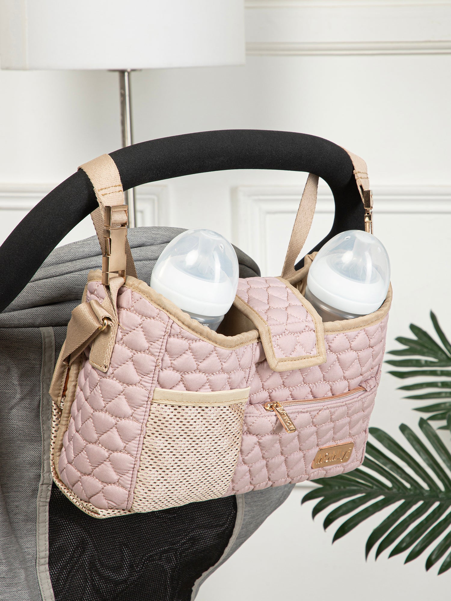Truva Stroller Caddy - Blush Pink