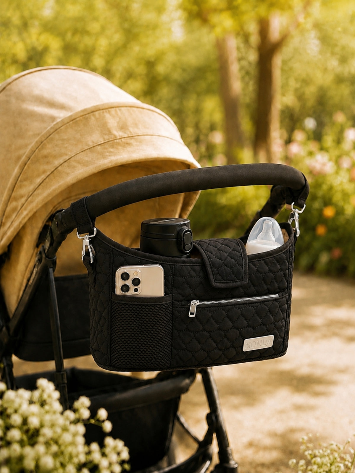 Truva Stroller Caddy - Black