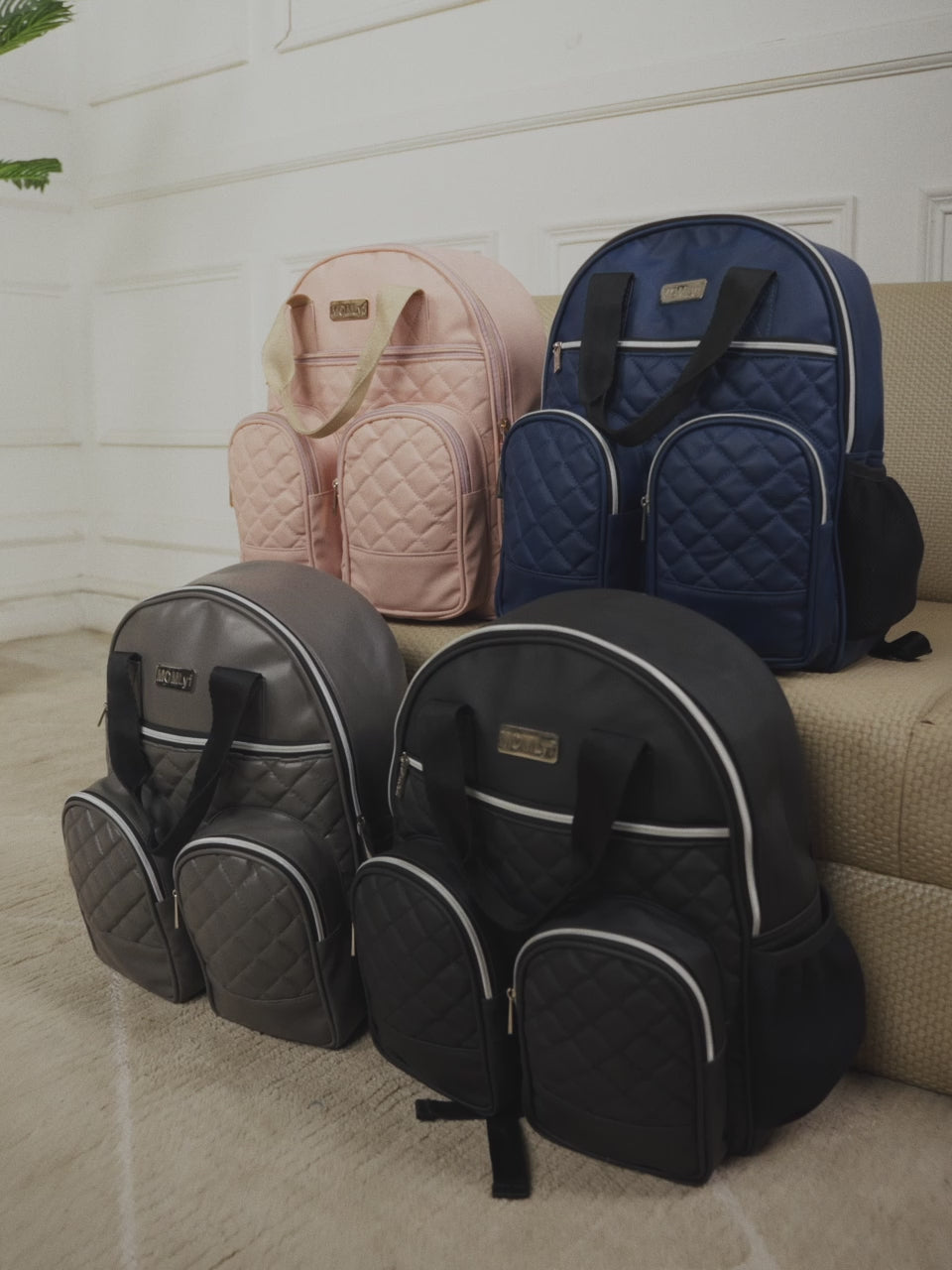 Zivvy Diaper Bag - Pastel Pink
