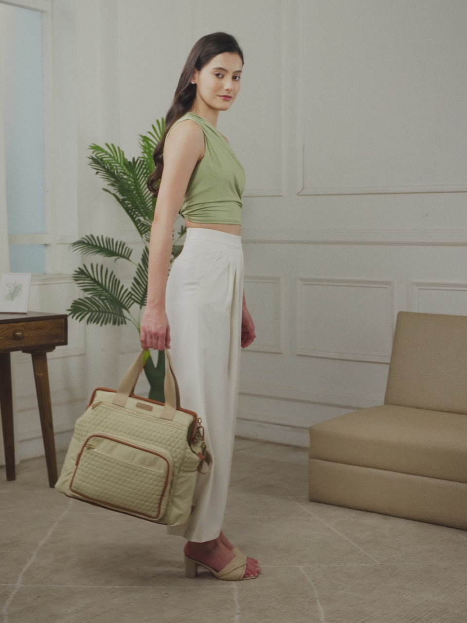 Nara Diaper Bag - Blush Pink