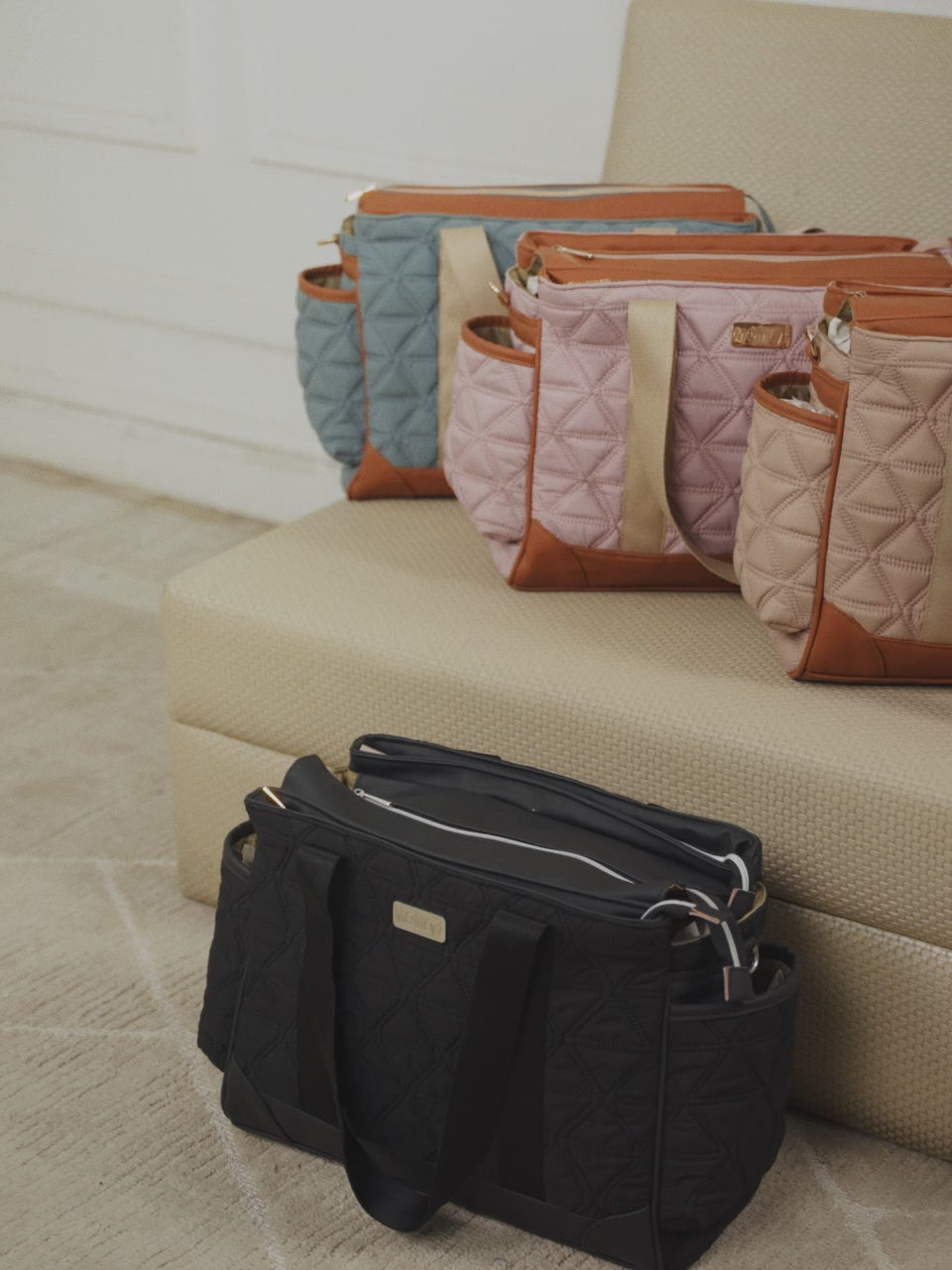 Kynah Diaper Bag - Warm Beige